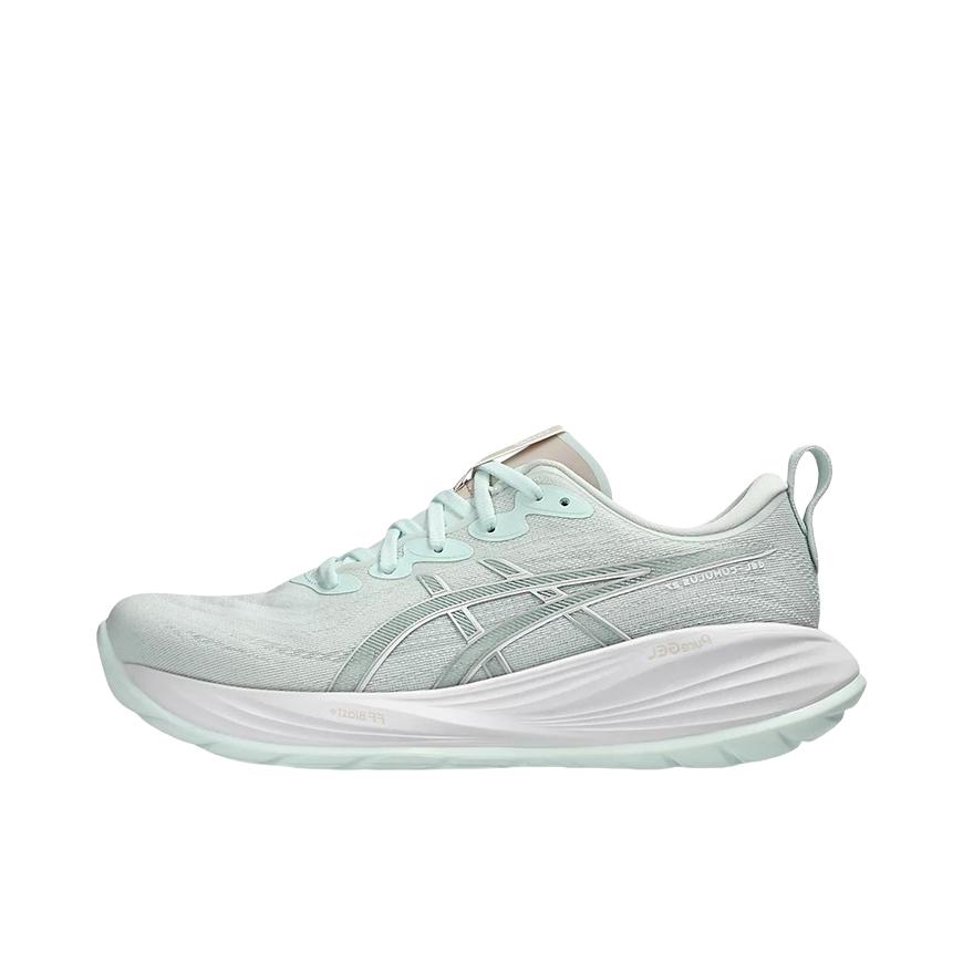 推荐商品：Asics/亚瑟士 Gel-Cumulus 27 百搭 防滑 耐磨 低帮 跑鞋 男款/绿色/白色