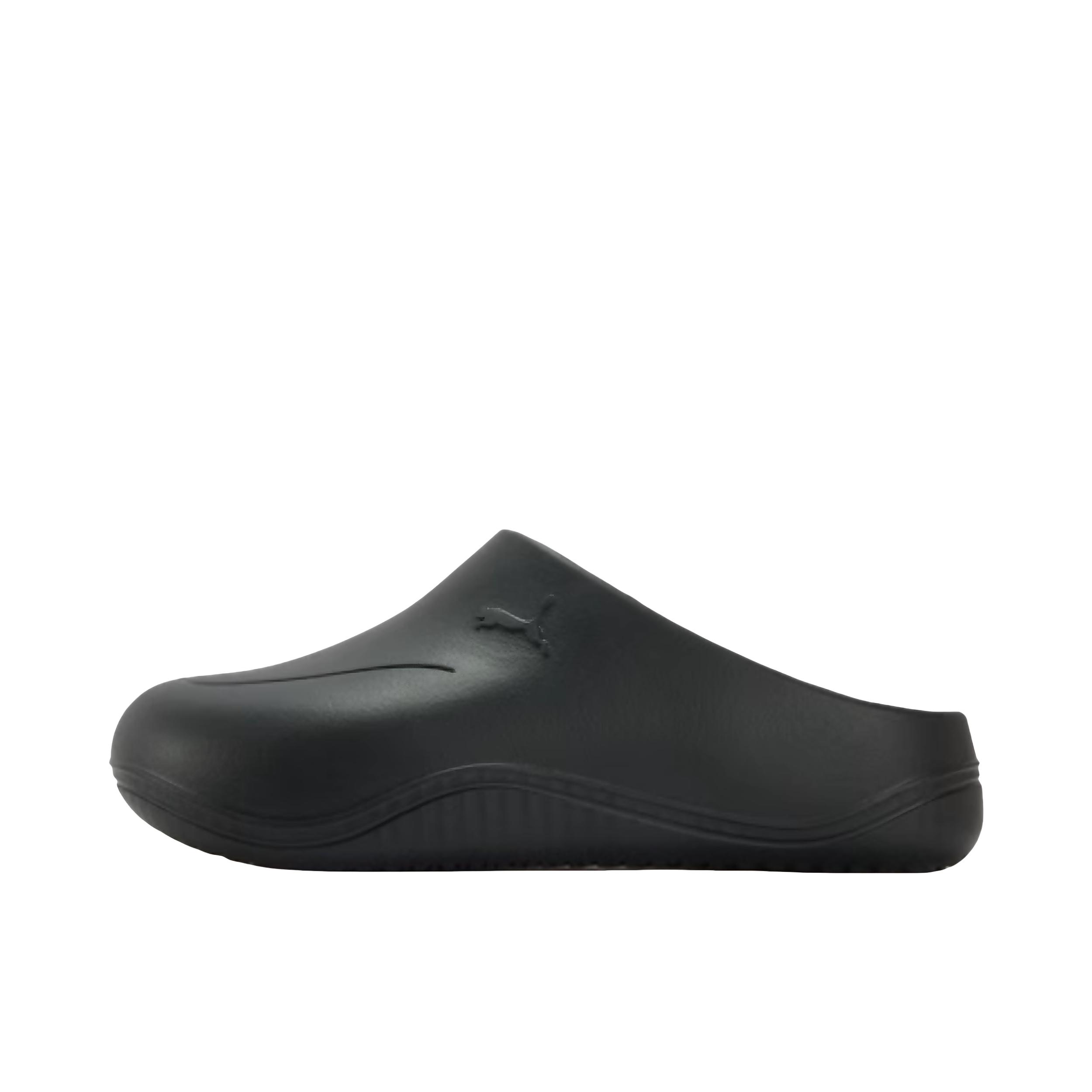 推荐商品：Puma/彪马 WAVE MULE 拖鞋 防滑防磨舒适包头防臭沙滩百搭 黑色/橙橘色