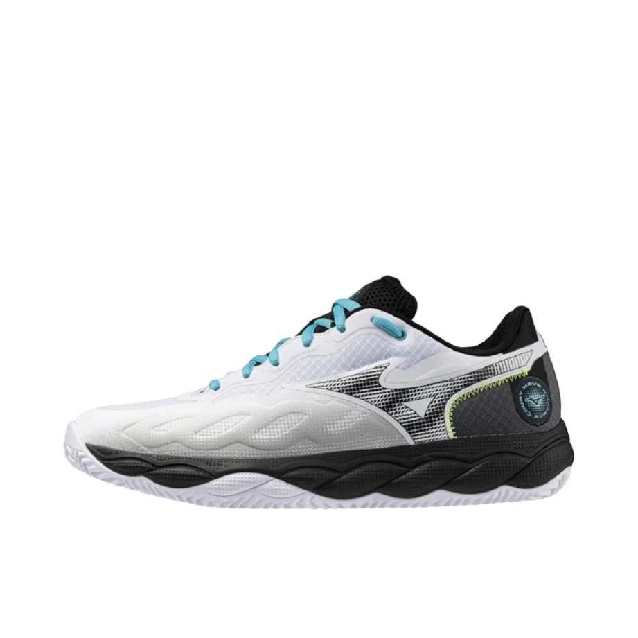 推荐商品：Mizuno/美津浓 Wave Enforce COURT 防滑 支撑 低帮 系带 网球鞋 3E/白色/黑色