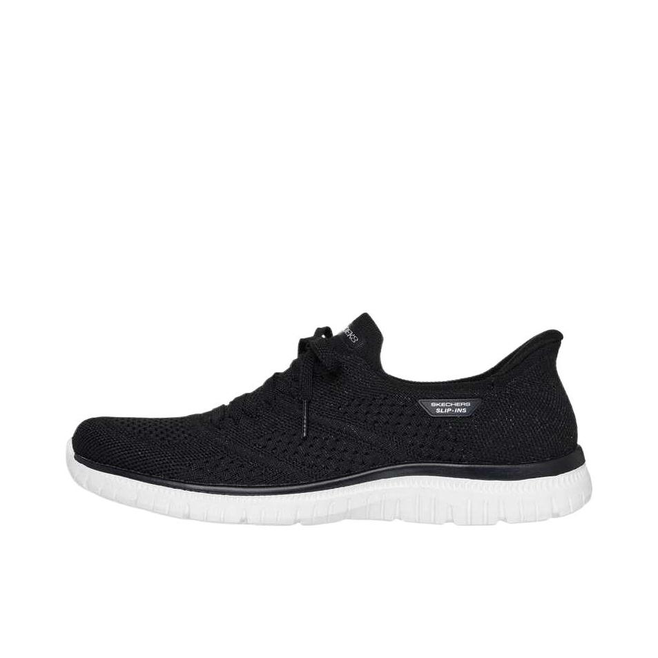 推荐商品：Skechers/斯凯奇 Virtue-Divinity 减震 低帮 厚底 圆头 运动休闲鞋 女款/黑色/白色 