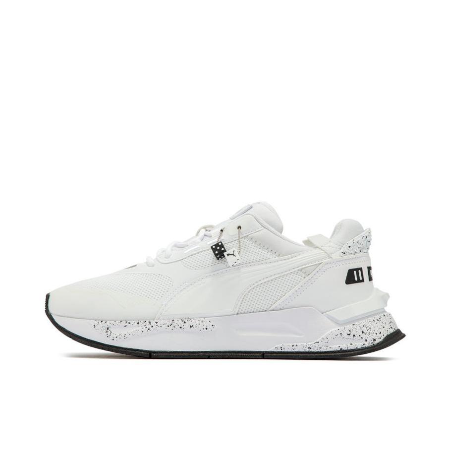推荐商品：Puma/彪马 Mirage Sport Tech 复古 防滑 耐磨 织物 网面 运动休闲鞋 白色/银色