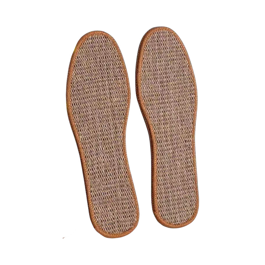 推荐商品：足倍儿香 透气吸汗亚麻防臭鞋垫 运动跑步健身