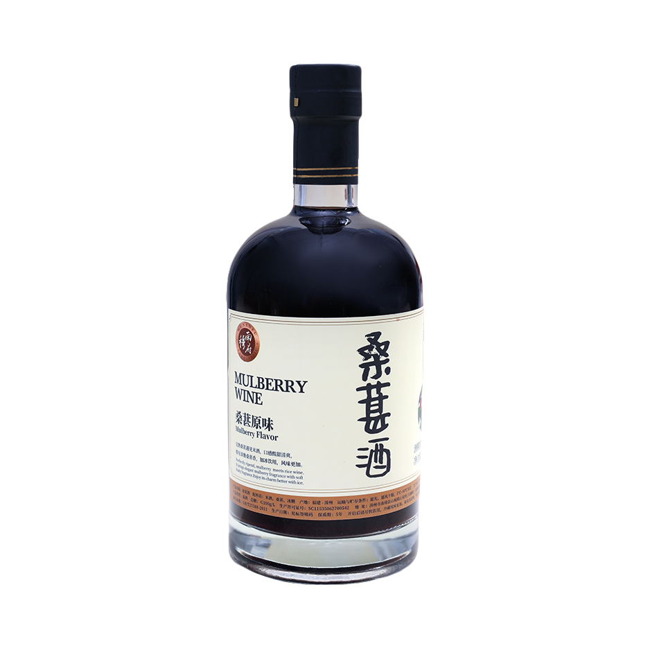 推荐商品：穆南府 桑葚酒 500ml 20度 裸瓶装