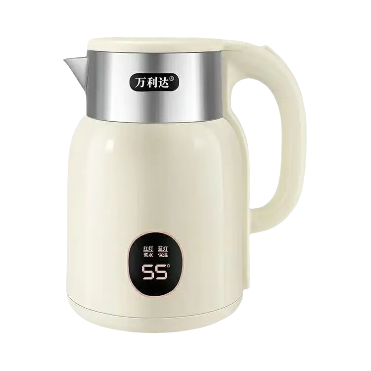 推荐商品：malata/万利达 电水壶 2.5L 自动断电 智能恒温 防烫 加厚 耐用 速热 自动保温 全钢 防干烧 快速烧水