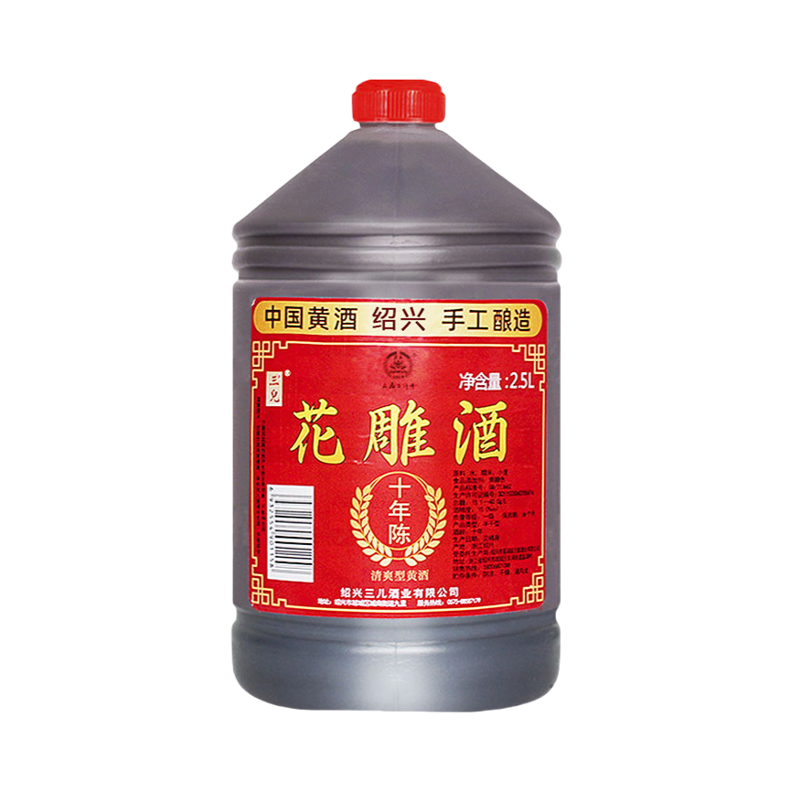 推荐商品：大禹五千年 十年陈 一级 花雕酒 2.5L 17%vol 桶装