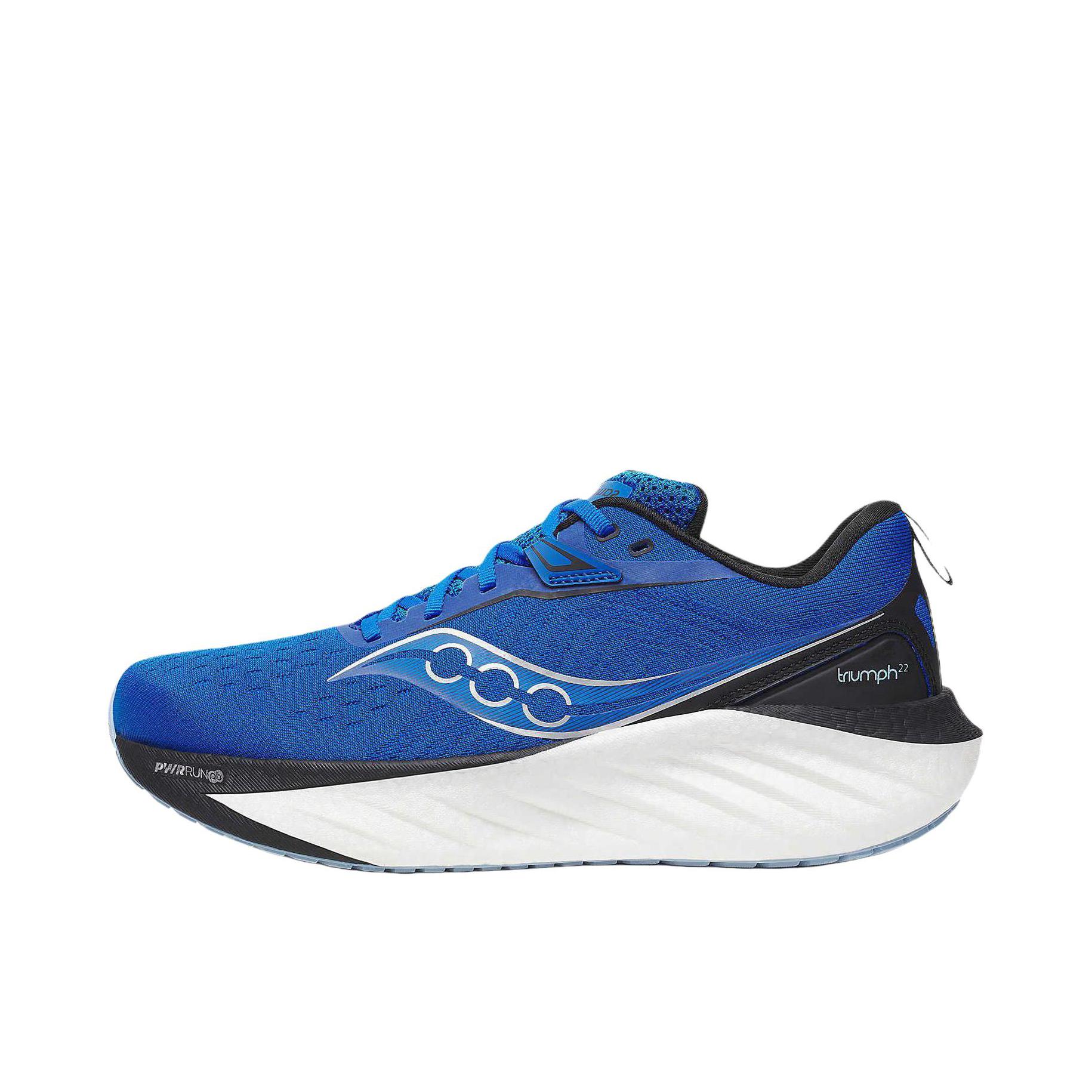 推荐商品：【彭于晏同款】Saucony/索康尼 Triumph 胜利 22 缓震 防滑耐磨 长跑训练 回弹 慢跑 跑鞋 深蓝色/黑色