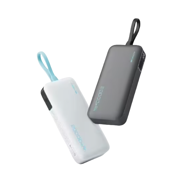 CUKTECH/酷态科 手机配件 CP24电能块 20000mAh 40W 自带线移动电源 可上飞机 多品牌机型兼容 星云灰