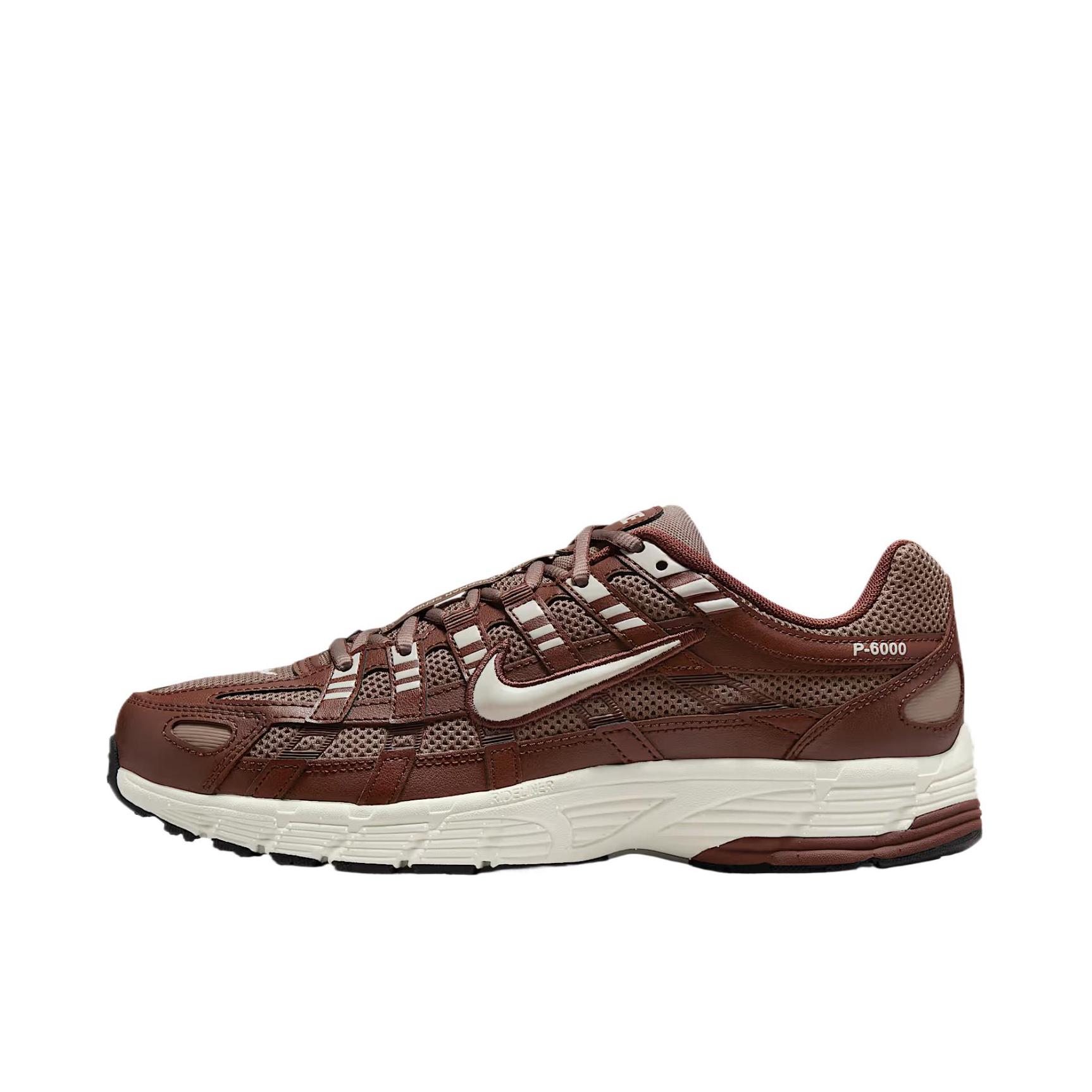 推荐商品：Nike P-6000 CNPT 运动休闲鞋 机能风跑鞋风舒适缓震防滑耐磨时尚潮流复古贴合网面支撑圆头 女款/棕色