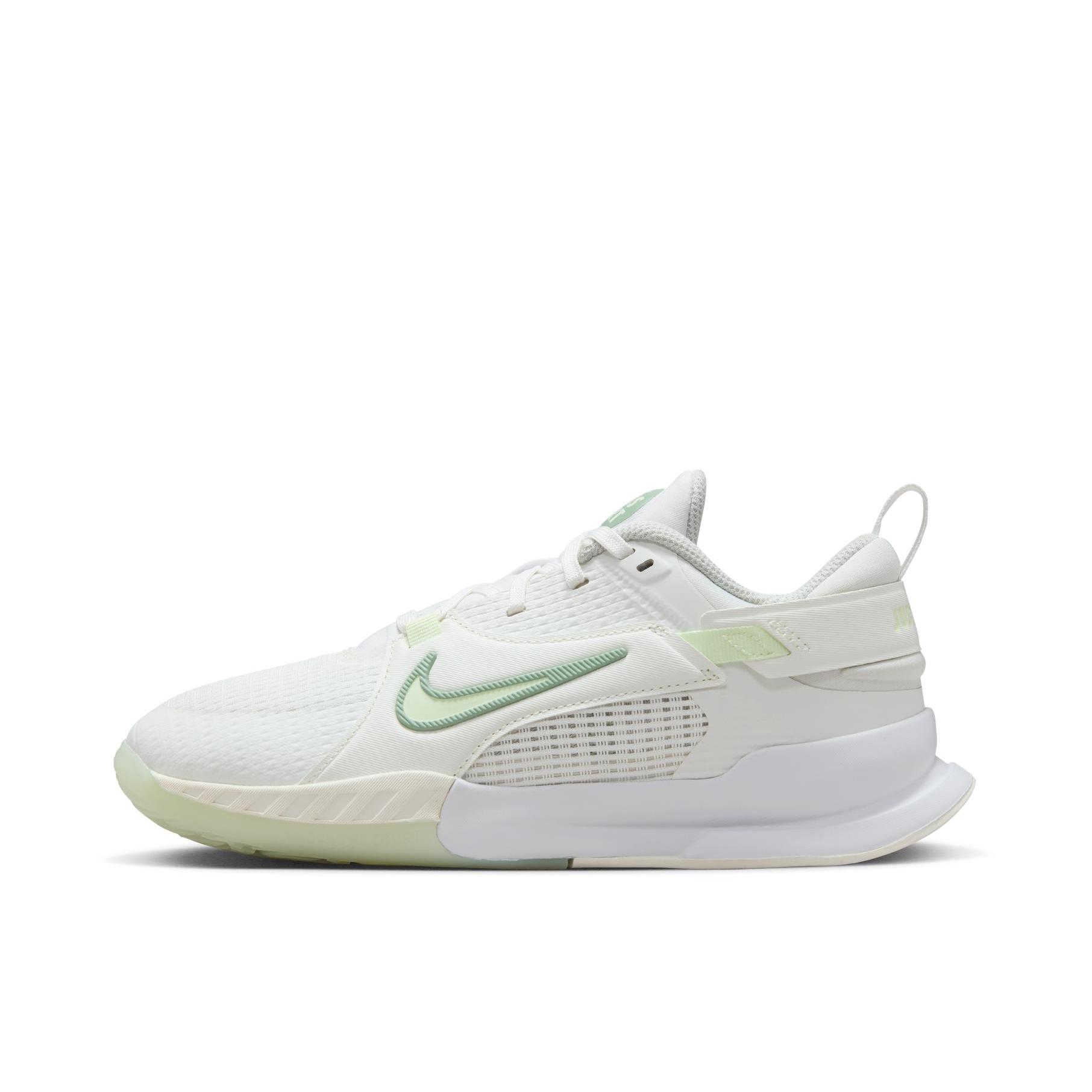 推荐商品：Nike Crosscourt 六边形小将 运动休闲鞋 舒适缓震防滑耐磨网面透气 大童/山峰白/温和灰绿/浅银/浅荧光黄