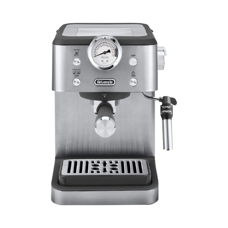 推荐商品：Delonghi/德龙 EM450.M 咖啡机 半自动 自动关机 花样咖啡 理想萃取 泵压 美式