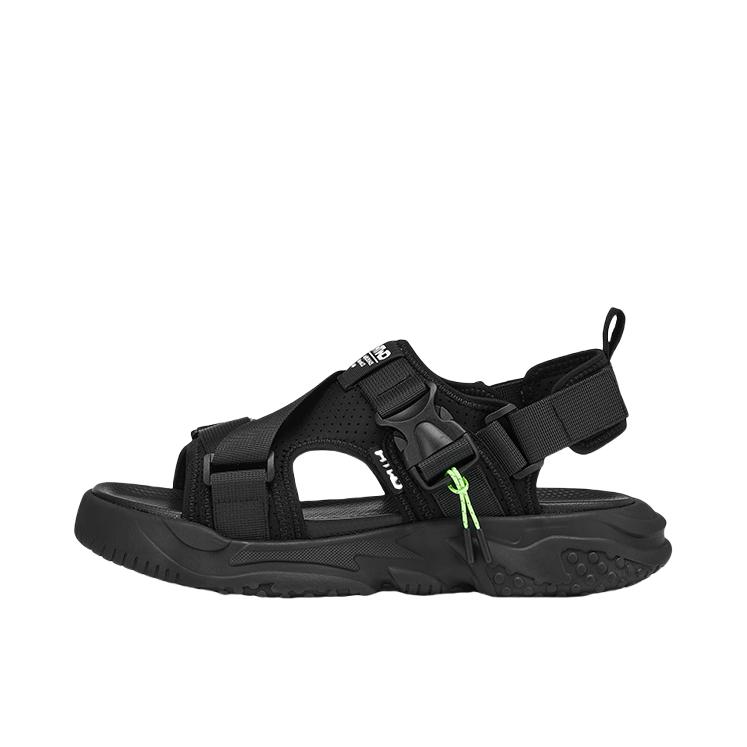 推荐商品：热风 露趾 户外 沙滩 厚底 凉鞋 H65M25601 黑色