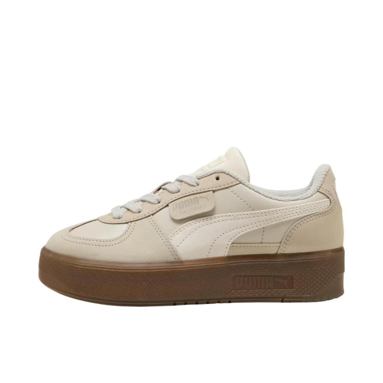 推荐商品：Puma/彪马 Palermo Elevata Goddess 运动休闲鞋 复古增高低帮 男款/米白色