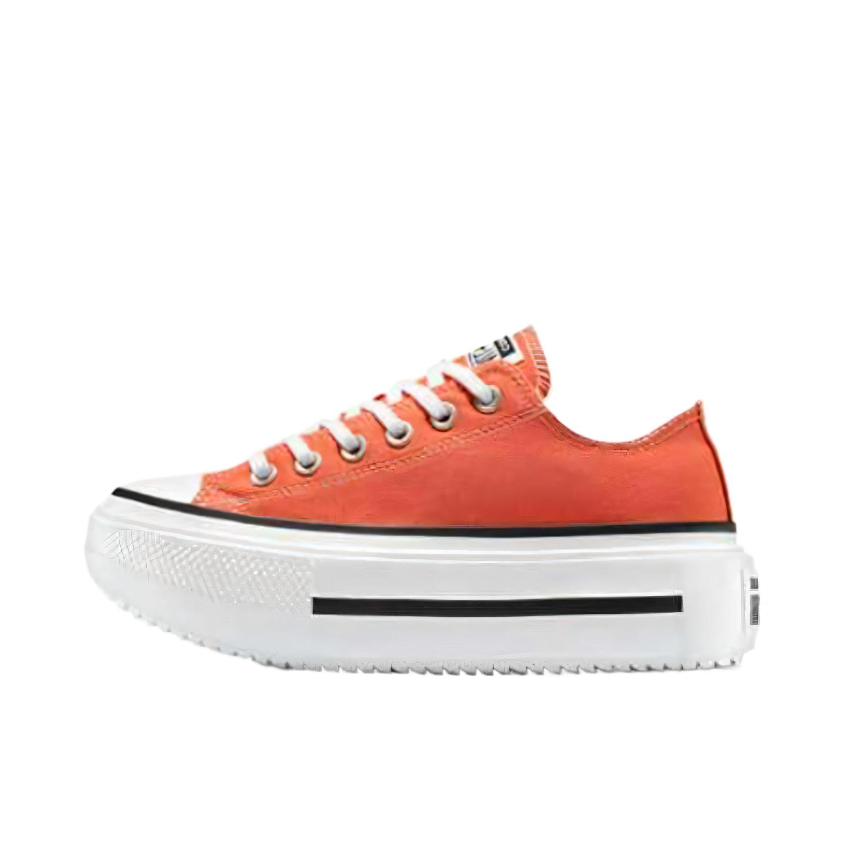 推荐商品：Converse/匡威 All Star Lift Double Stack 帆布鞋 休闲运动双层贴合耐穿甜酷 橙色