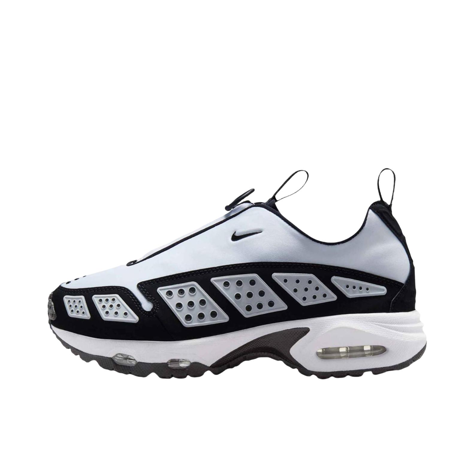 推荐商品：Nike Air Max SNDR 跑鞋 潮流百搭舒适透气防滑耐磨缓震回弹轻便支撑织物低帮贴合 白色/黑色