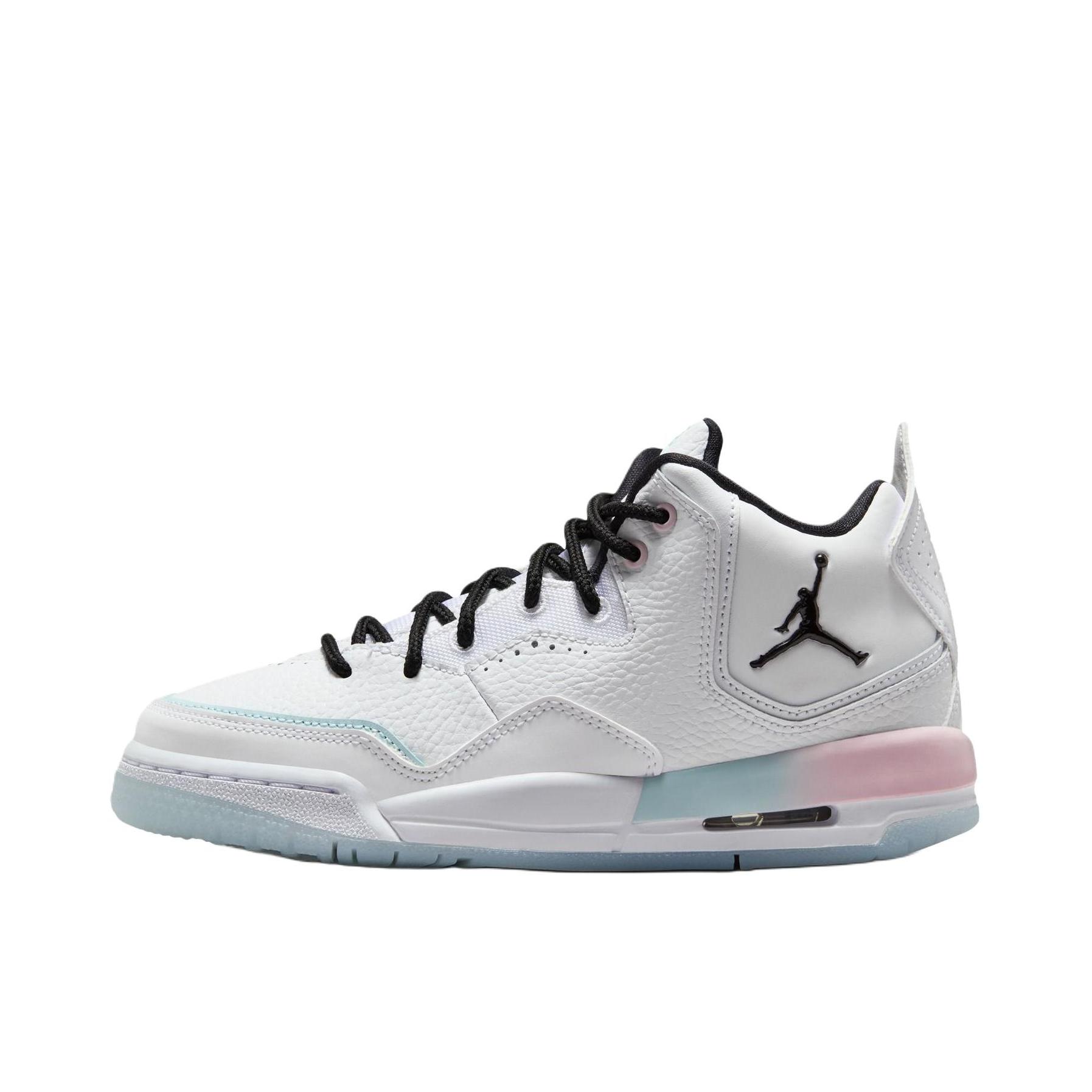 推荐商品：Jordan Courtside 23 运动休闲鞋 防踢缓震潮流复古防滑耐磨支撑合成革织物人造革气垫 大童/白色