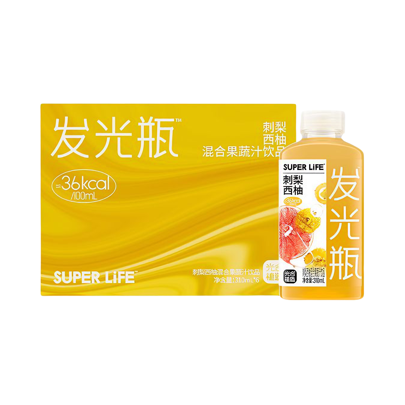 推荐商品：光合植造 发光瓶 刺梨西柚 310ml 瓶装