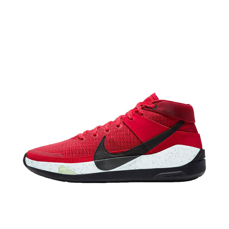 推荐商品：Nike Zoom KD 13 杜兰特 防滑耐磨 缓震回弹 包裹性 圆头 支撑 实战 篮球鞋 红色/黑色/白色