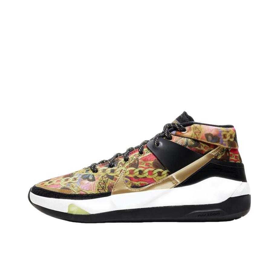 推荐商品：Nike Zoom KD 13 杜兰特 防滑耐磨 缓震回弹 包裹性 圆头 支撑 实战 篮球鞋 Hype 黑白/蝴蝶链条印花