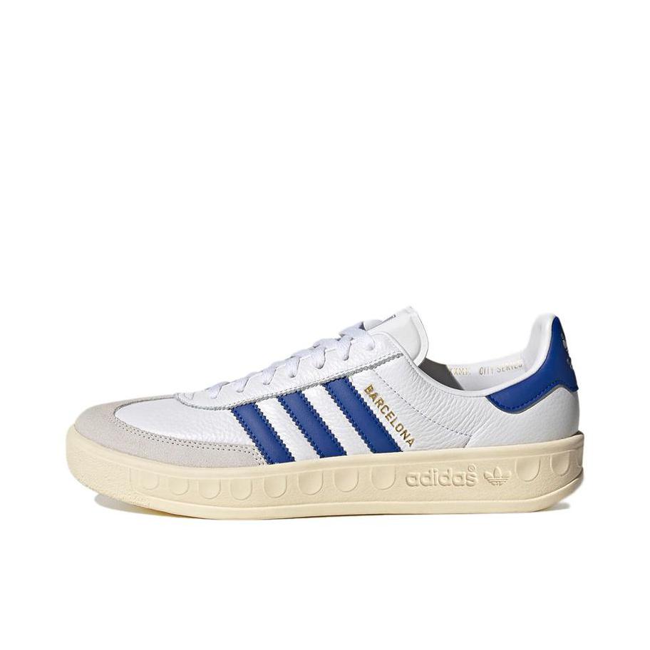 推荐商品：adidas Originals Barcelona 99 Manchester United 休闲复古 运动休闲鞋 白色/蓝色/灰色