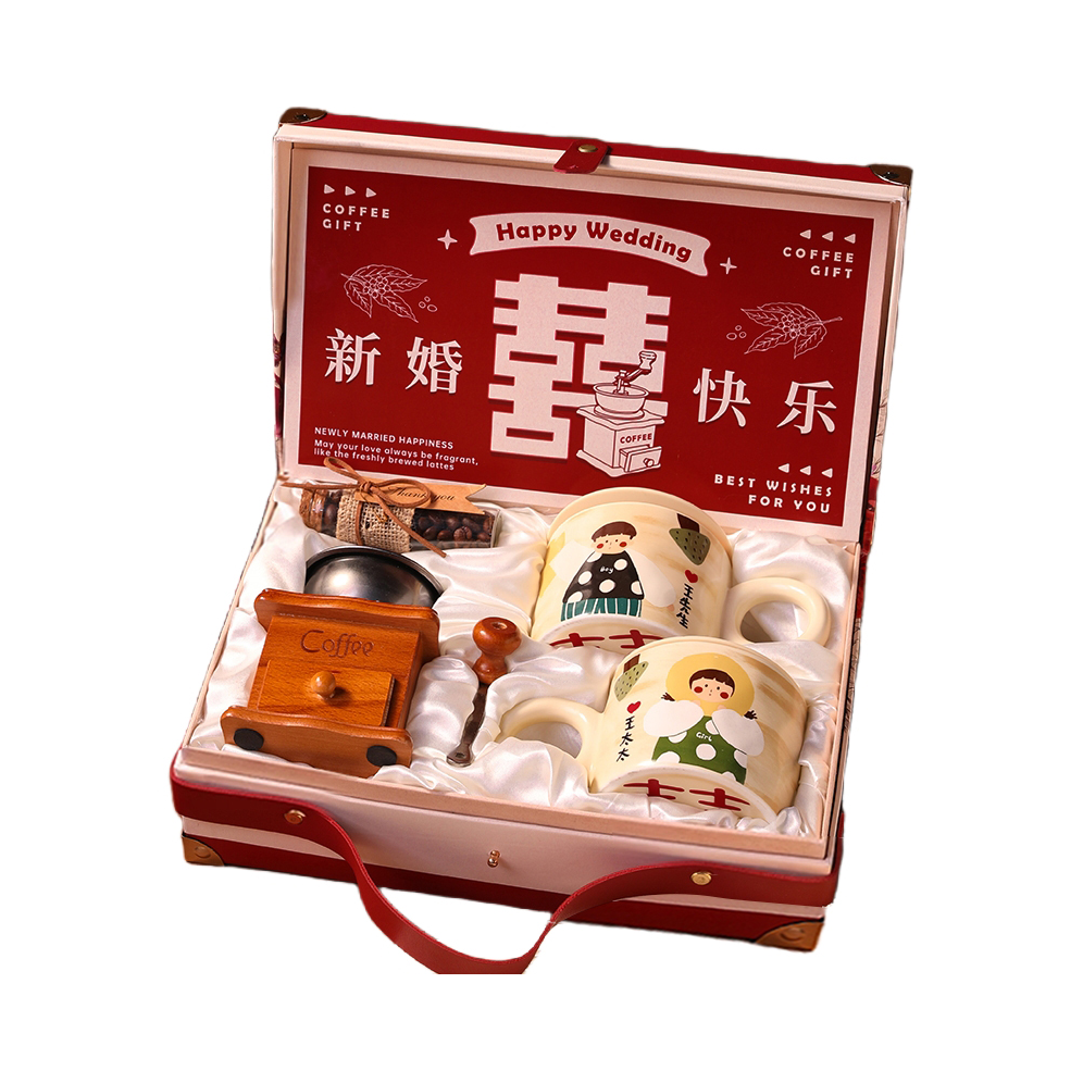 推荐商品：餐饮具 400ml 陶瓷 情侣对杯 礼盒装