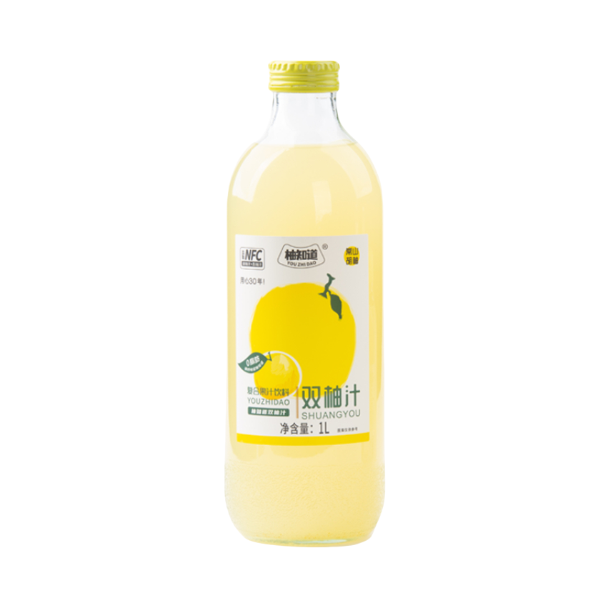 推荐商品：柚知道 双柚汁 复合果汁饮料 1L 瓶装