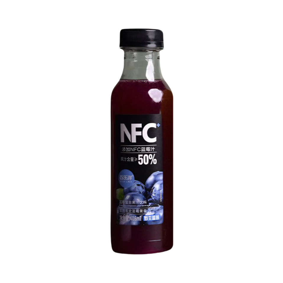 推荐商品：百乐洋 NFC蓝莓汁 复合果汁饮料 408ml 瓶装