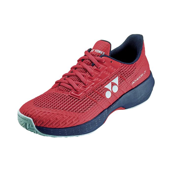 推荐商品：YONEX/尤尼克斯 AD-ACCEL JR 青少年 训练 比赛 运动鞋儿童 大童/日落红
