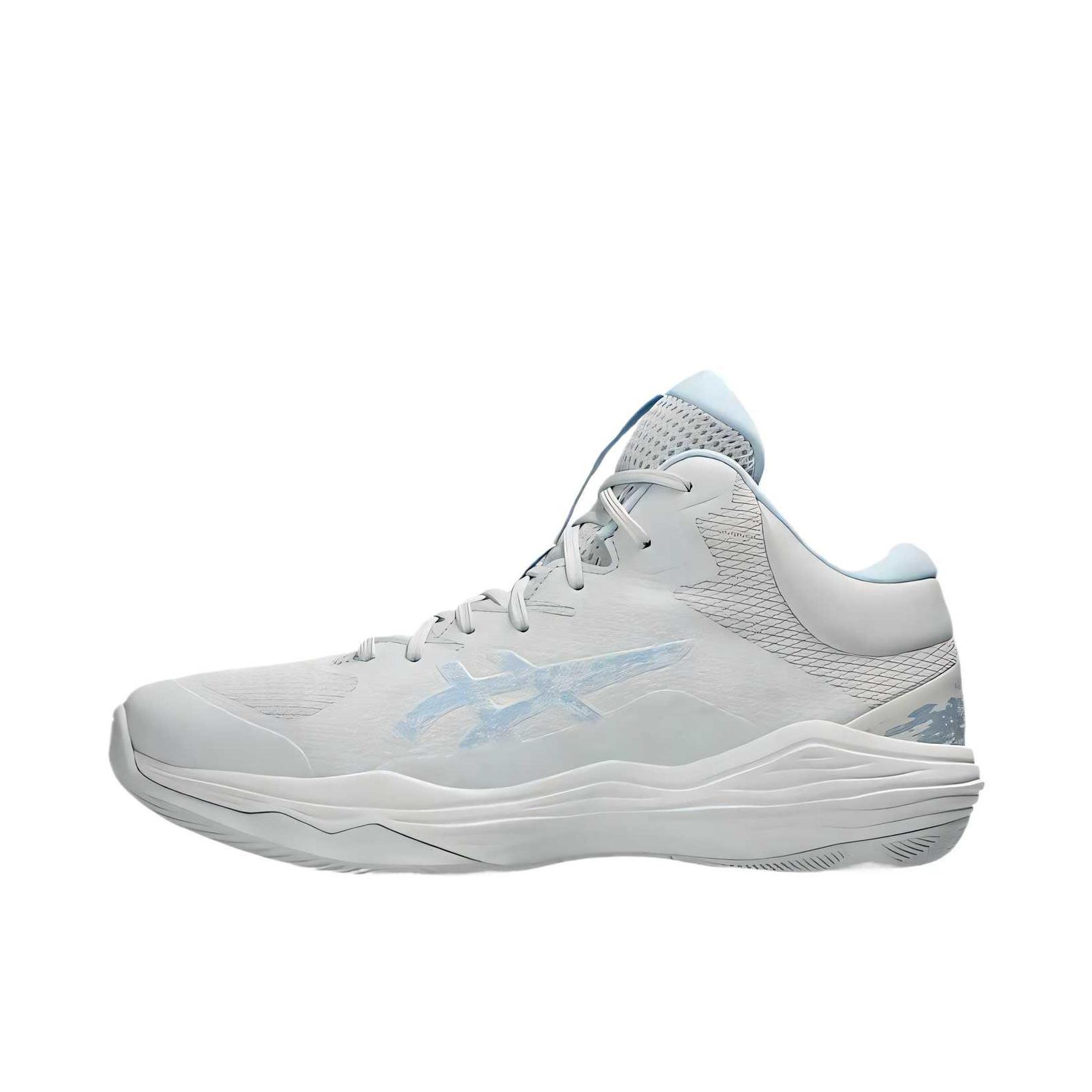 推荐商品：Asics/亚瑟士 Nova Flow 2 防滑耐磨 回弹透气 缓震 圆头 篮球鞋 白色/蓝色