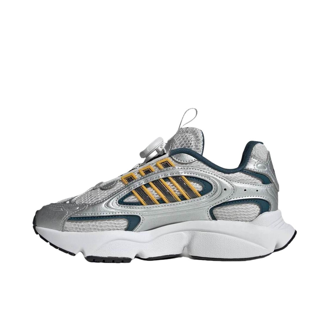 推荐商品：adidas Originals Ozmillen 舒适缓震 网面 防滑耐磨 复古 运动休闲鞋 老爹鞋 GS/银色/黑色