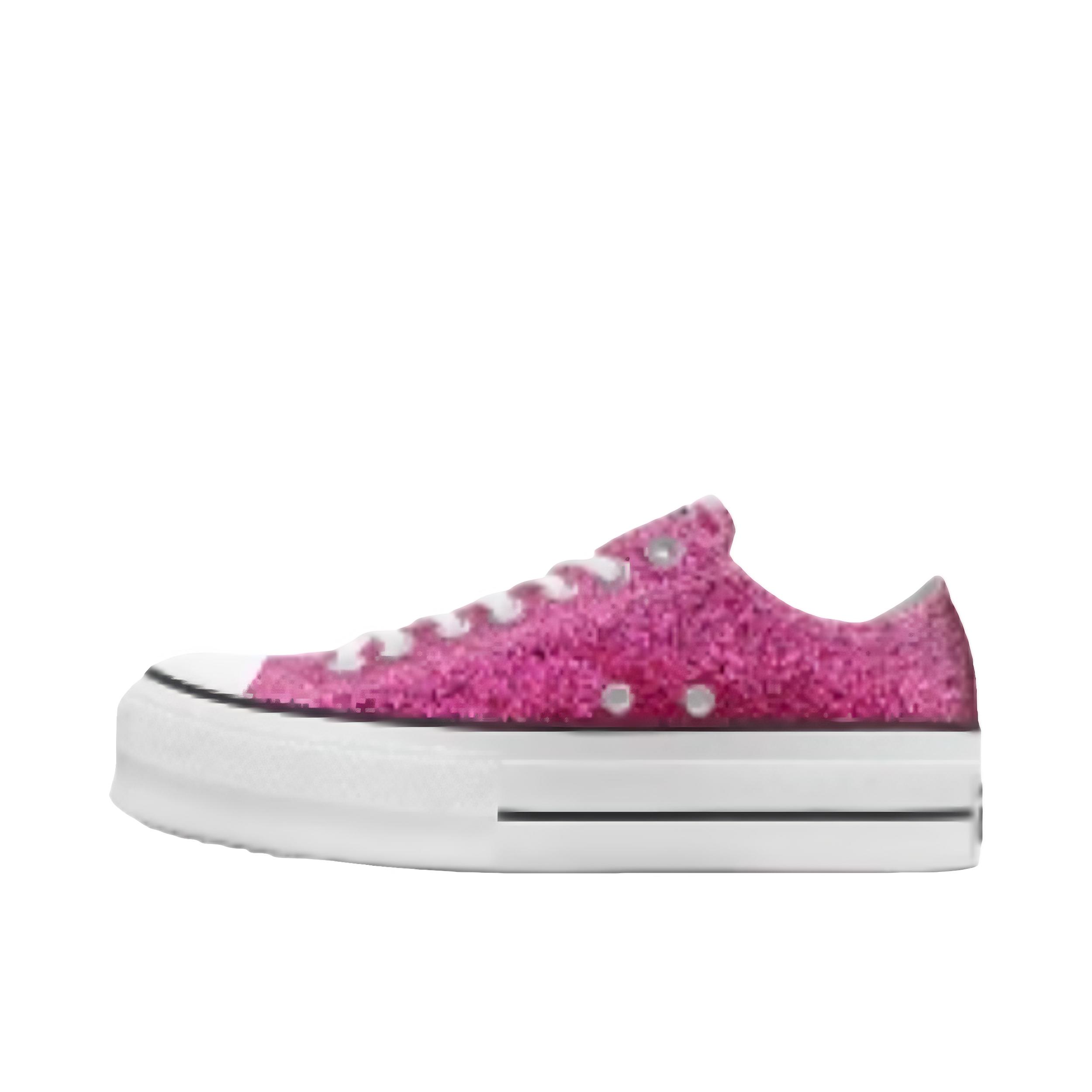 推荐商品：【定制鞋】 Converse/匡威 All Star Lift 帆布鞋 增高防滑轻便 活力派对粉
