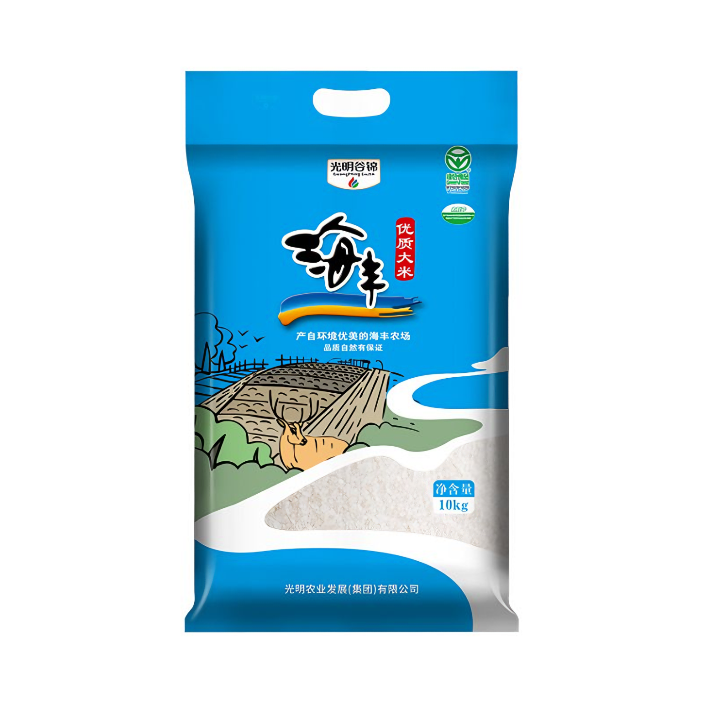 推荐商品：光明谷锦 海丰 优质大米 袋装