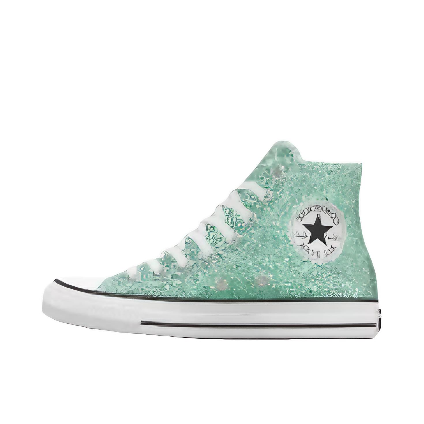 推荐商品：【定制鞋】 Converse/匡威 Chuck Taylor All Star 帆布鞋 增高圆头防滑耐磨舒适轻便 舒适款/清新薄荷曼波