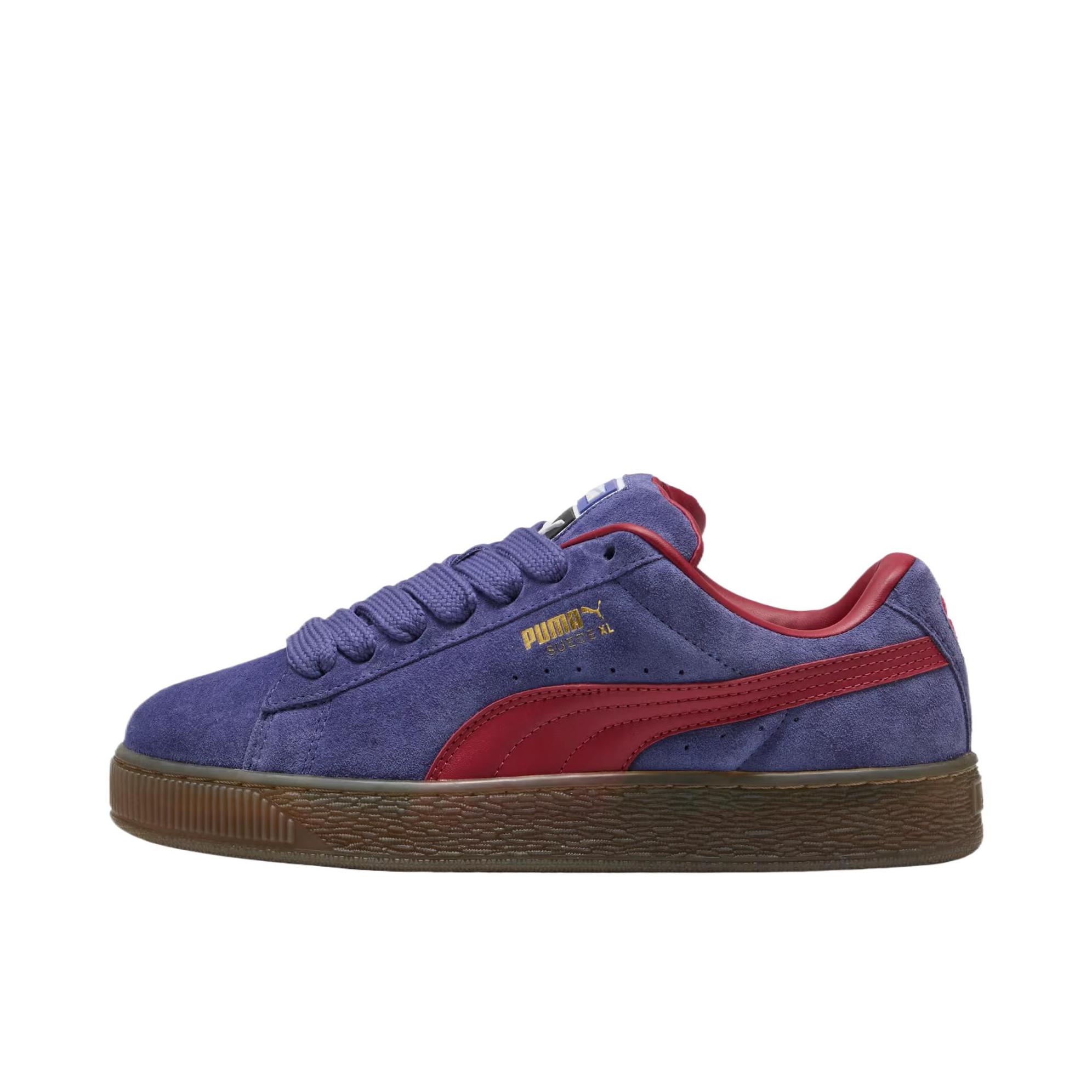 推荐商品：Puma/彪马 Suede Classic 面包鞋 板鞋 舒适百搭防滑耐磨轻便透气复古低帮圆头 蓝色/红色