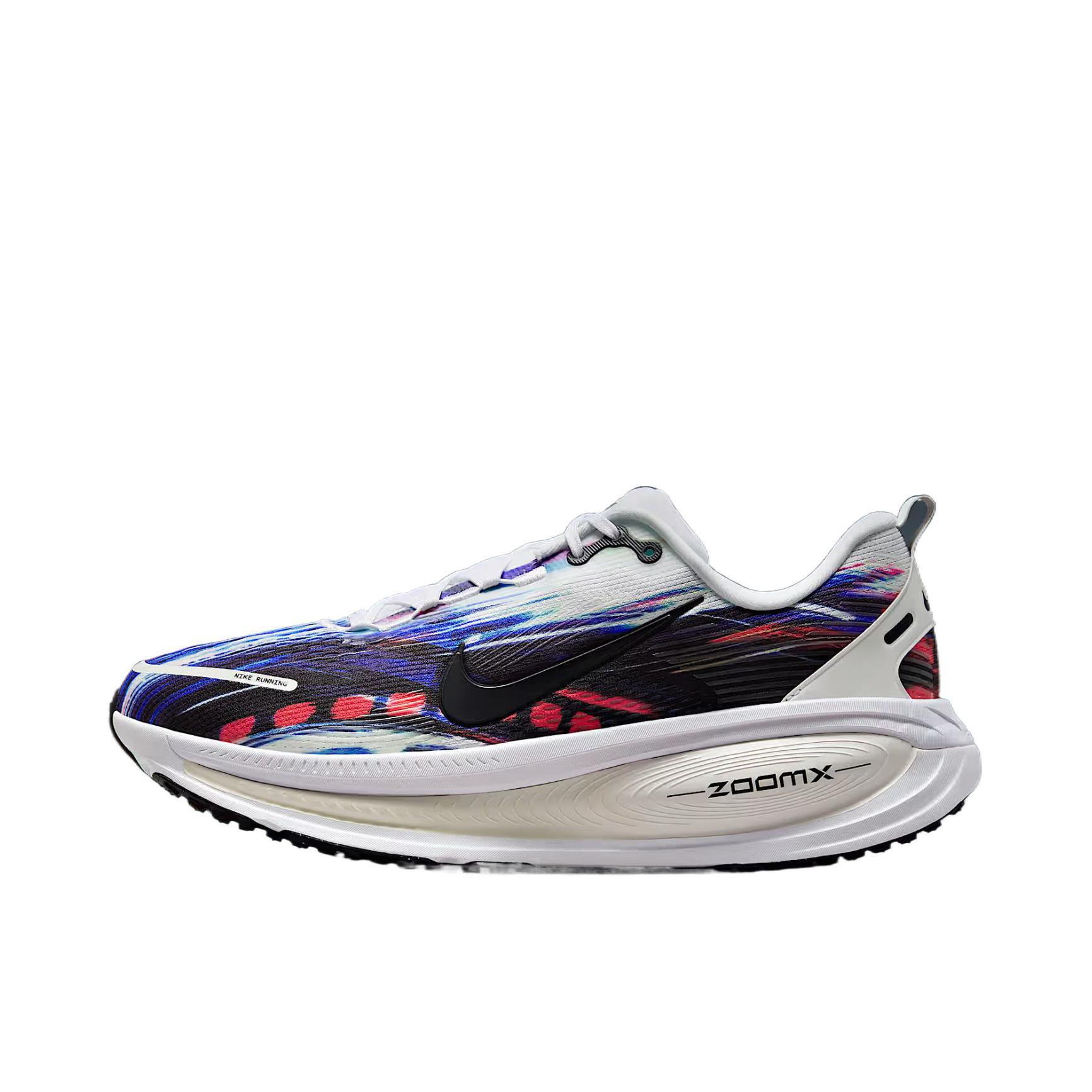 推荐商品：Nike Vomero 18 跑鞋 减震防滑低帮厚底训练轻便短跑贴合防水 蓝色/帆白/浅烟灰/se
