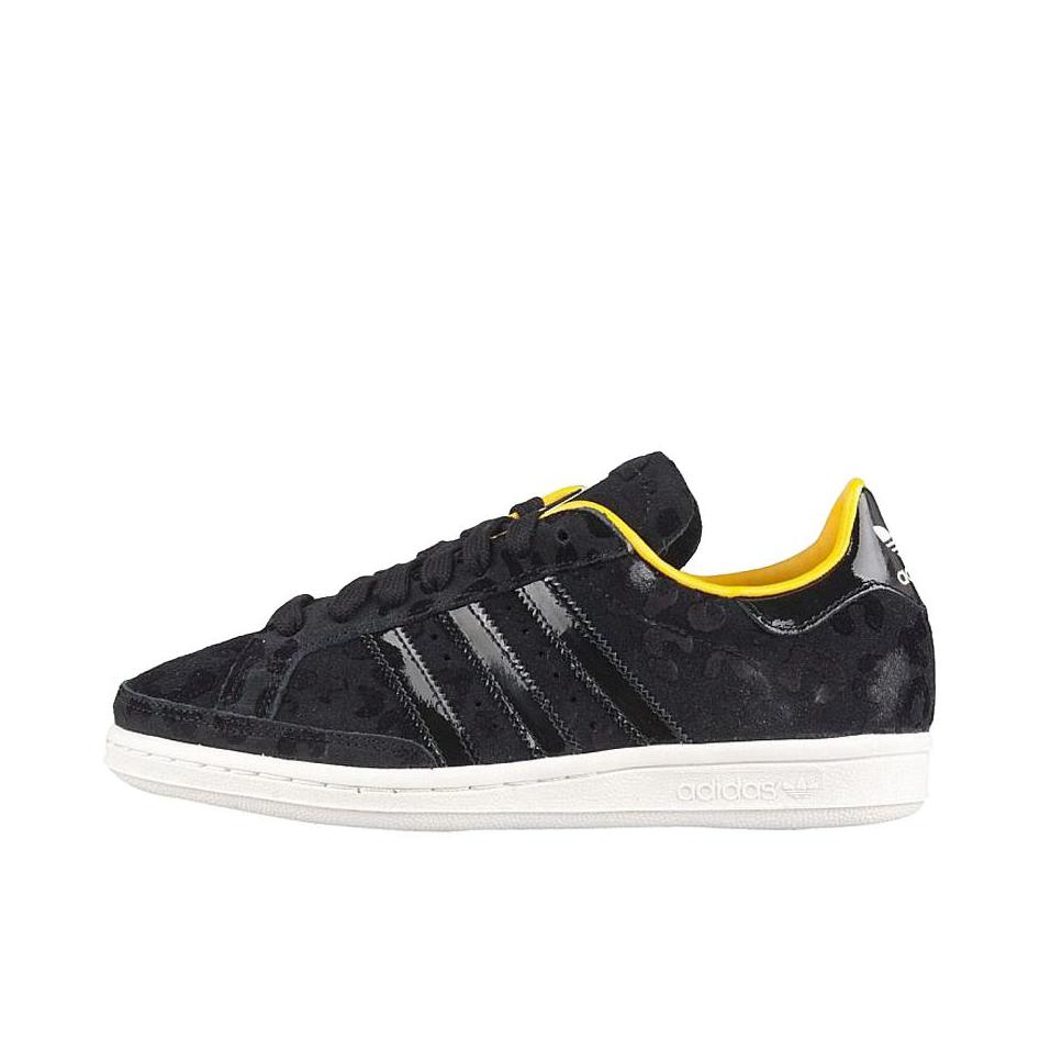 推荐商品：adidas Originals National Tennis 防滑 低帮 圆头 平跟 板鞋 女款/黑色