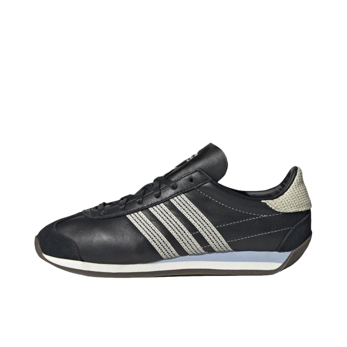 推荐商品：adidas Originals Country OG 牛皮 织物 轻便舒适 圆头 防滑耐磨 复古 运动休闲鞋 女款/黑色