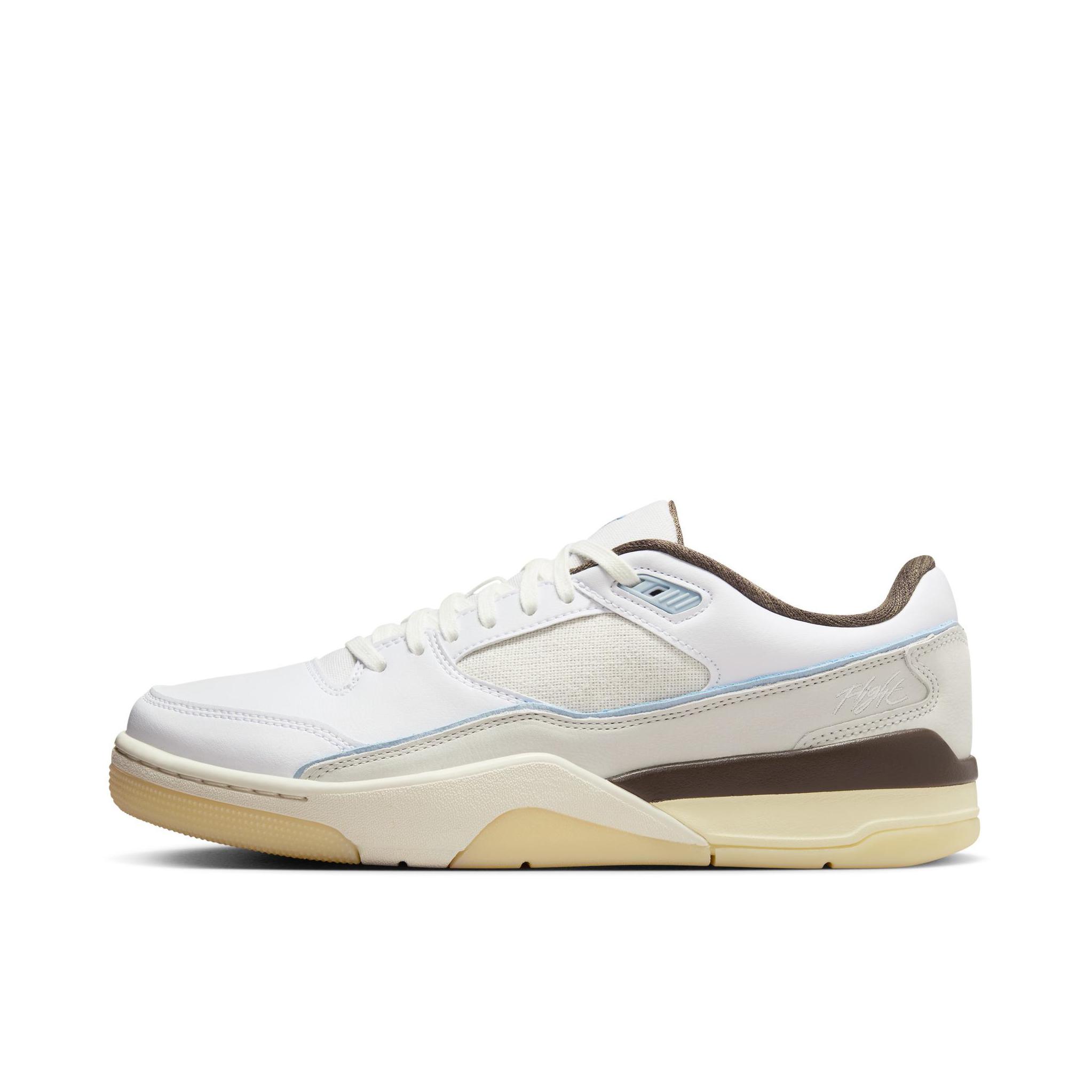 Jordan Flight Court 福来鞋 篮球鞋 防滑耐磨舒适缓震低帮圆头复古 米色/白色