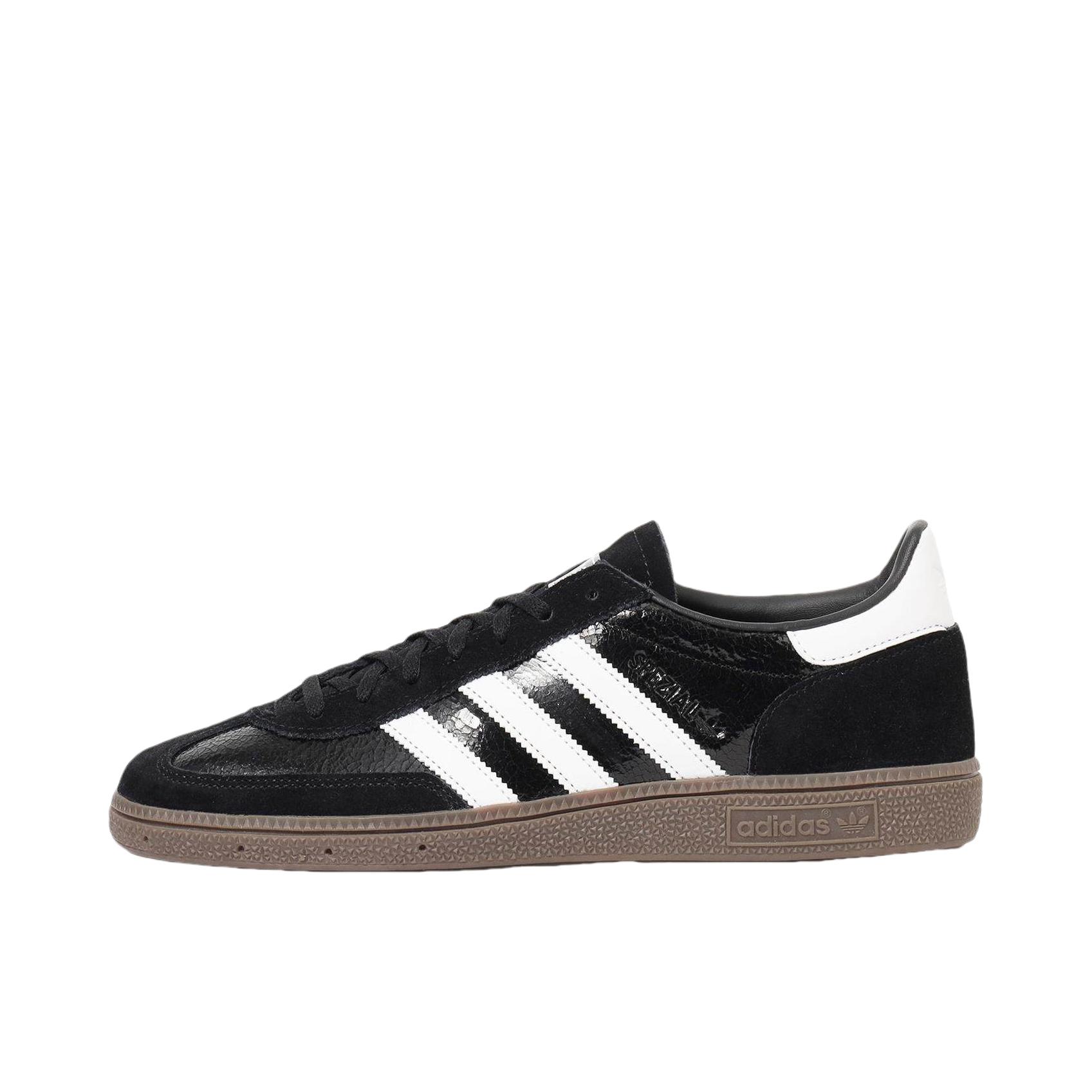 推荐商品：adidas Originals Handball Spezial 薄底鞋 T头鞋 德训鞋 板鞋 简约百搭复古轻便防滑耐磨贴合圆头耐穿 深黑色