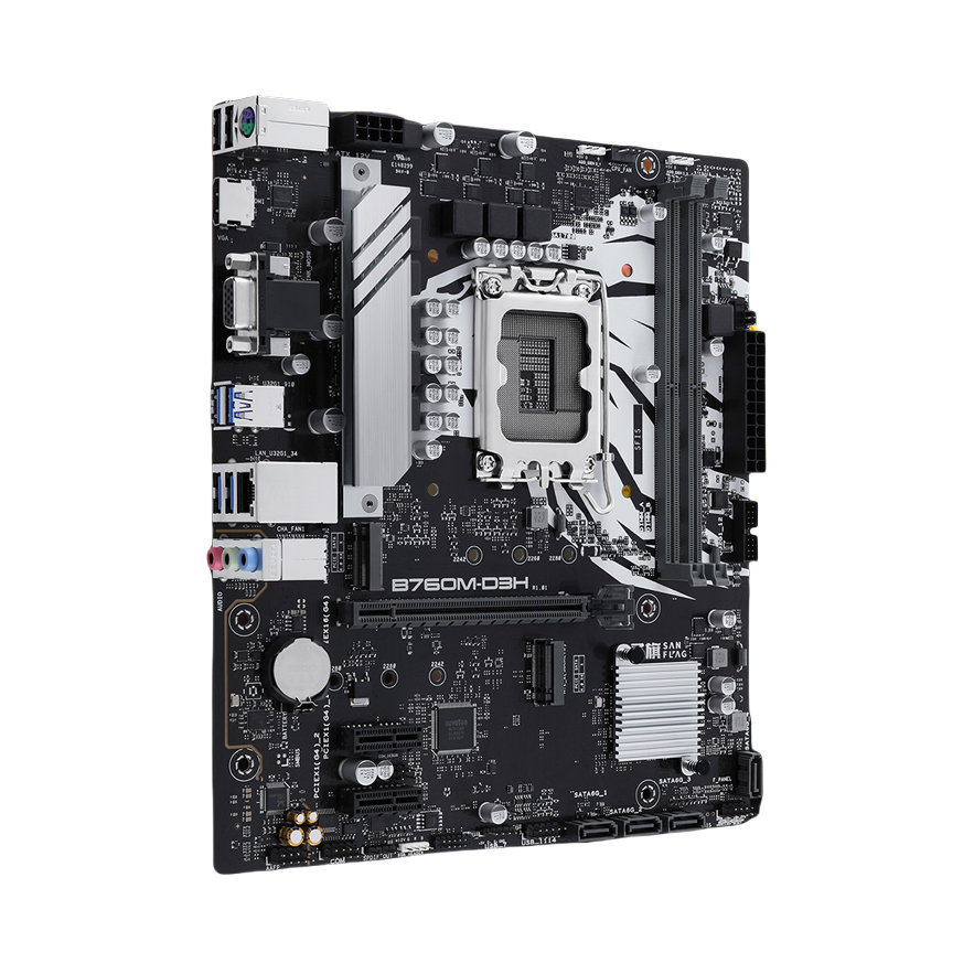 推荐商品：SAN FLAG/圣旗 B760M系列芯片组 DDR5电脑主板 双通道内存 紧凑结构