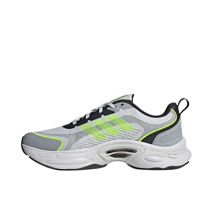 推荐商品：adidas Climacool Venttack 跑鞋 清风科技减震轻便防滑耐磨透气舒适百搭 符点灰/亮柠檬黄/碳黑色