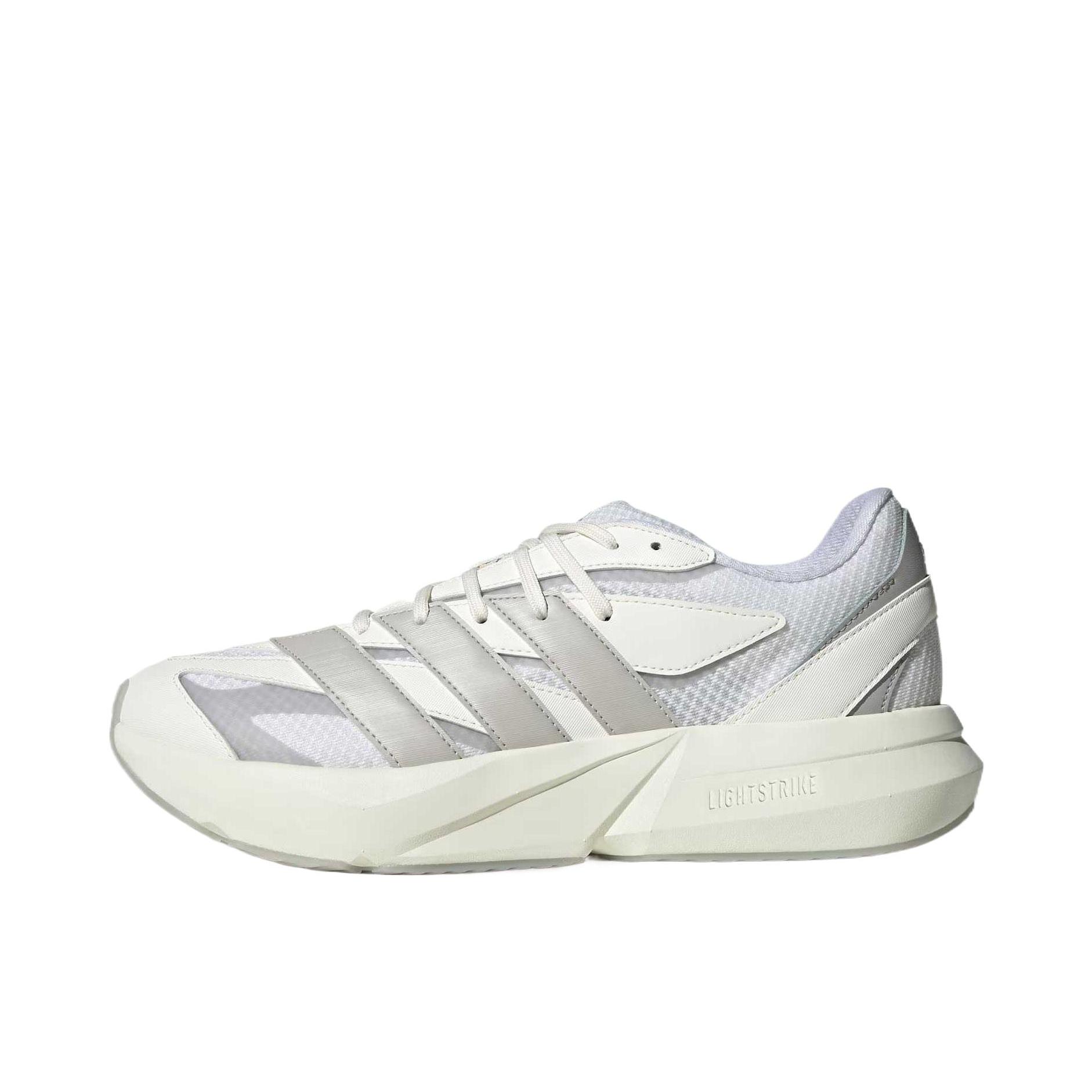 推荐商品：【李现同款】 adidas Lightblaze 运动休闲鞋 简约防滑耐磨低帮回弹轻运动 亮白色/浅灰色