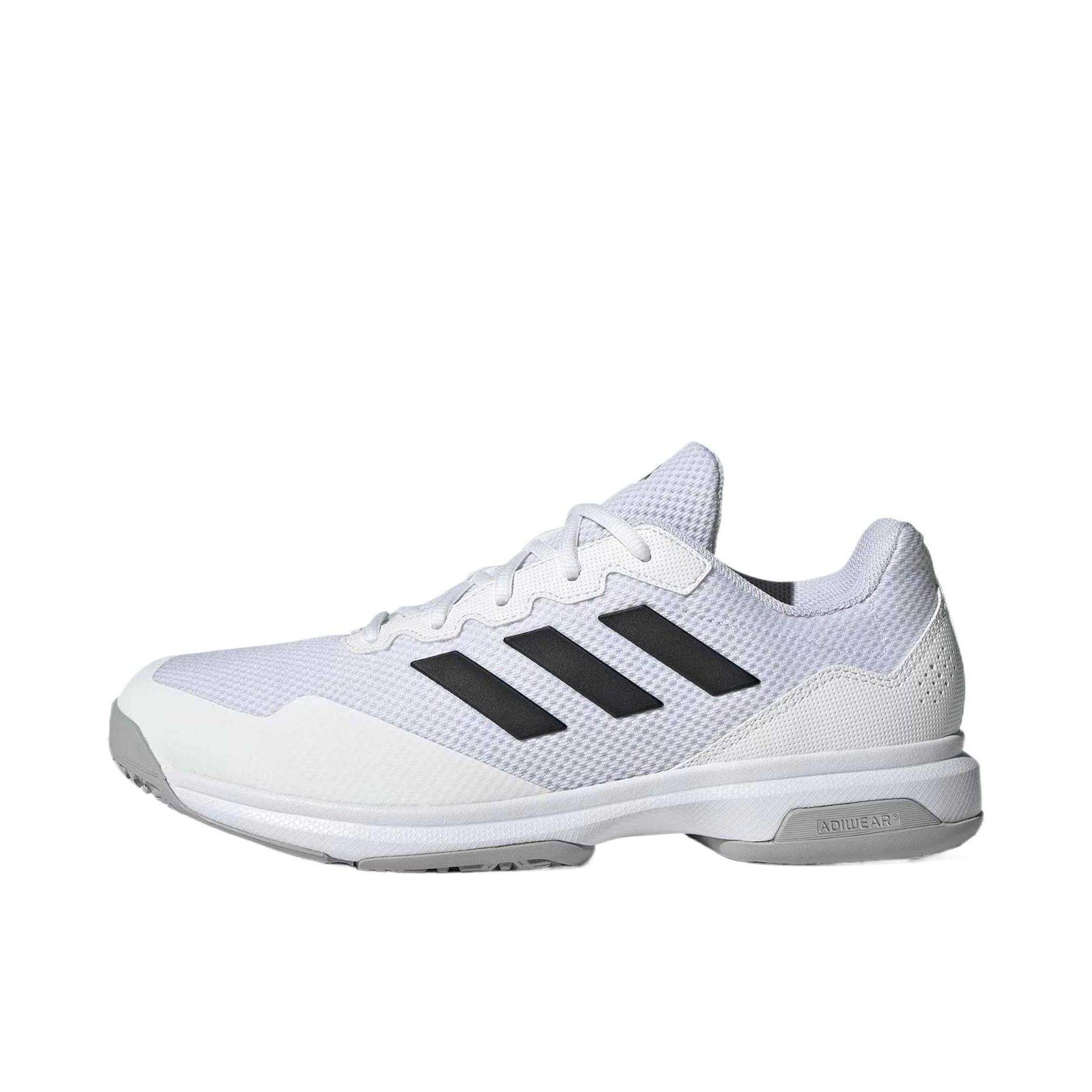 推荐商品：adidas GameCourt 2.0 耐磨防滑 网面网布 透气 缓震 网球鞋 珍珠白色 