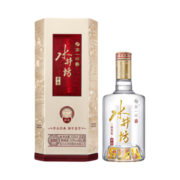 推荐商品：水井坊 井台 第一坊 白酒 520ml 52度 盒装 宴请双支宴席