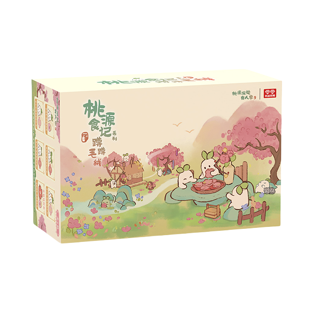 推荐商品：玩点无限 《桃源深处有人家》 桃源食记系列 蹲蹲毛绒 盲盒