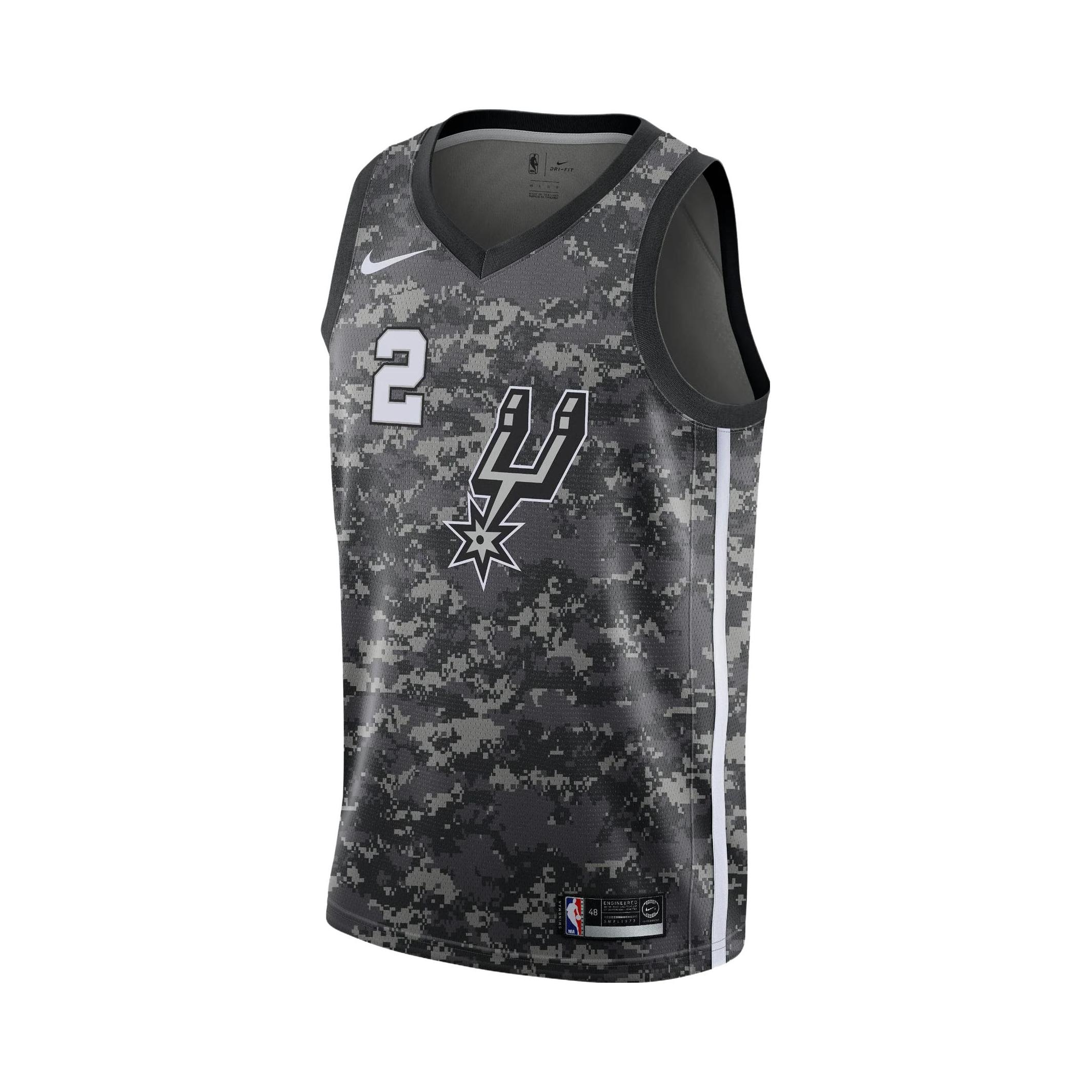 Nike NBA篮球伦纳德 马刺队复古 2号球衣SW