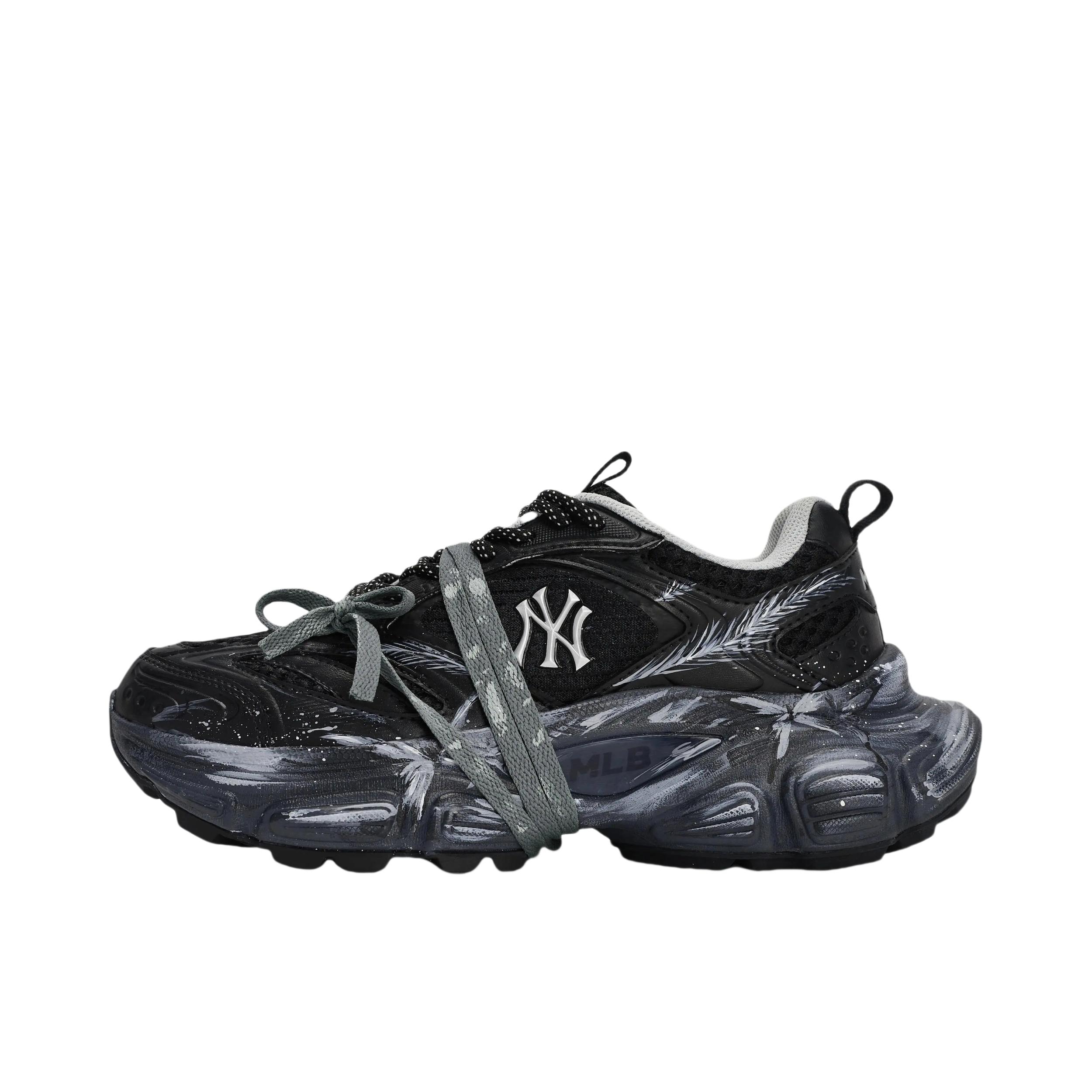 推荐商品：【定制球鞋】 MLB Winner Chunky 老爹鞋 811制造防滑耐磨低帮圆头泼墨废土风做旧 骤然之息