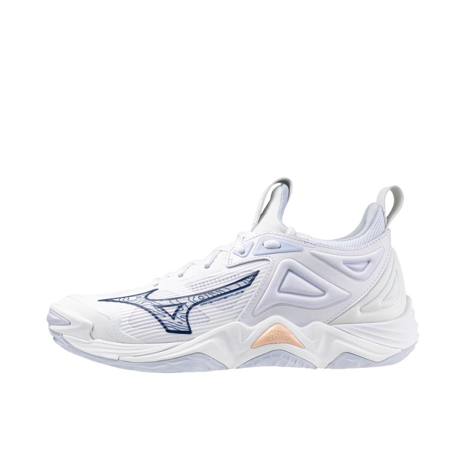 推荐商品：Mizuno/美津浓 Wave Momentum 3 轻便舒适 防滑缓震 排球鞋 女款/珍珠白色 