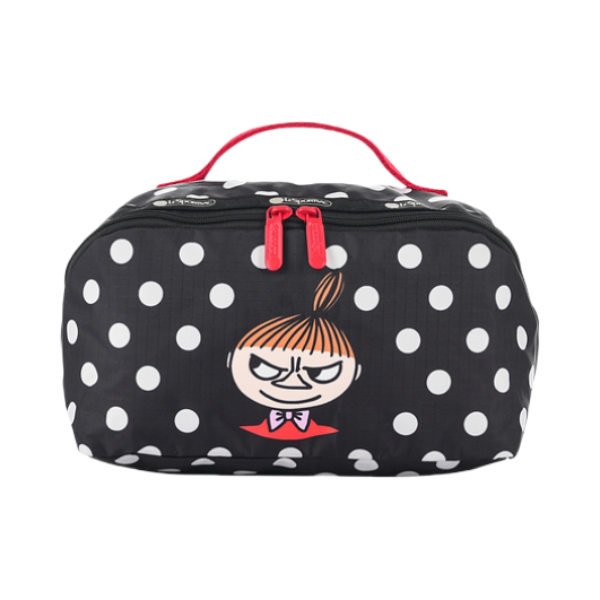 推荐商品：【姆明联名】Lesportsac/乐播诗 2024新款经典波点耐脏大开口化妆包手提包