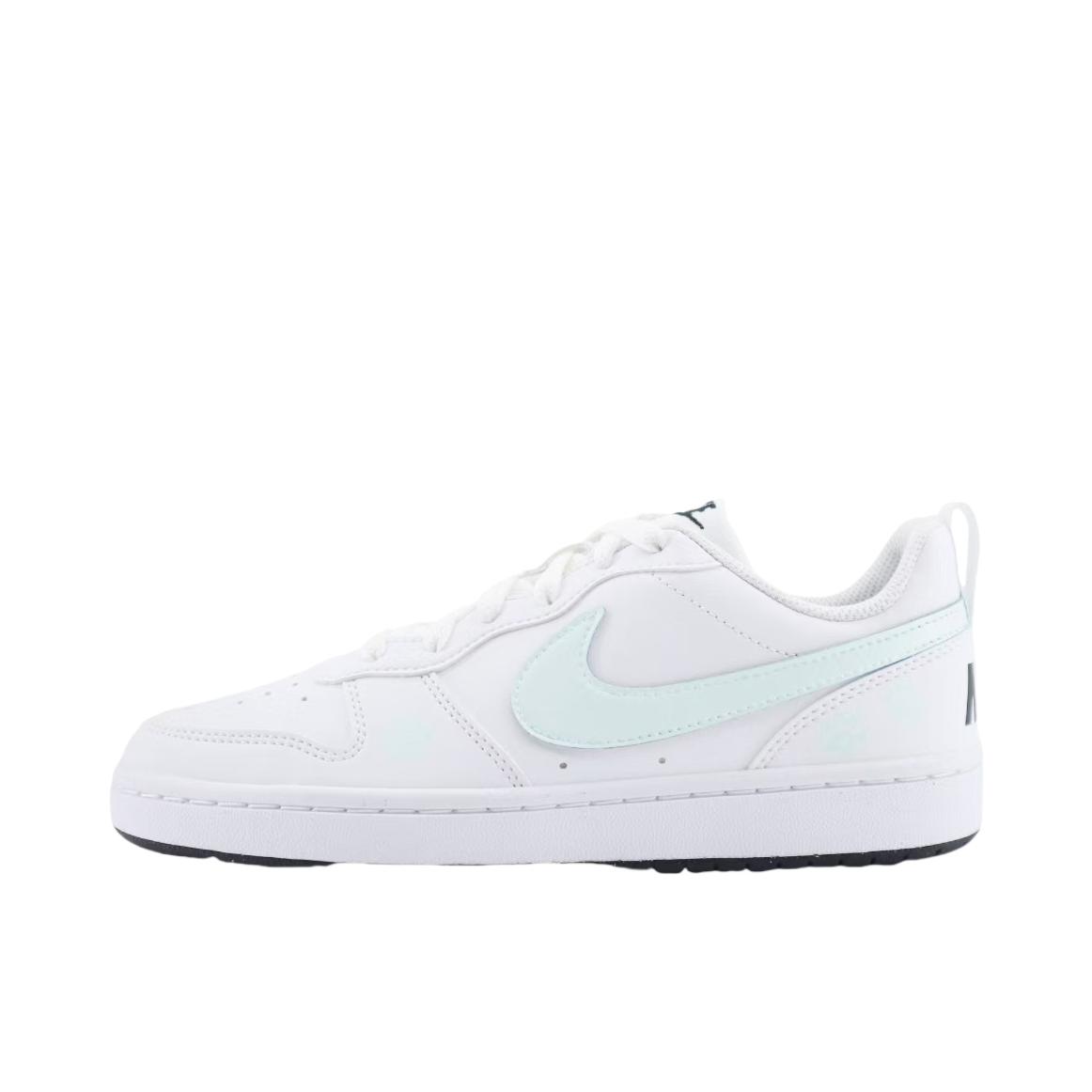 推荐商品：【定制球鞋】 Nike Court Borough 板鞋 防滑防水轻便减震手绘减龄做旧甜酷高街合成革甜妹包裹性复古婚鞋增高小白鞋薄底秋冬脏脏鞋 女款/猫爪/绿色