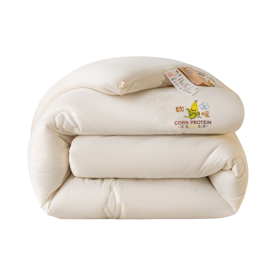 推荐商品：七彩晴 A类母婴级 针织棉被面 玉米纤维被 冬被
